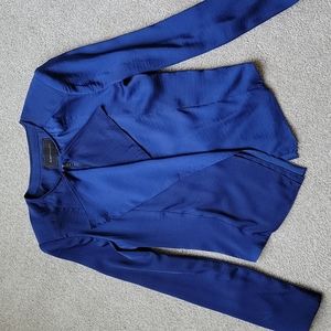 BCBG Maxazria Flora Blue jacket blazer Medium